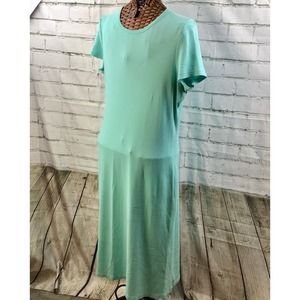 Ladies Jones New York Sport Cap Sleeved Aqua Dress XL